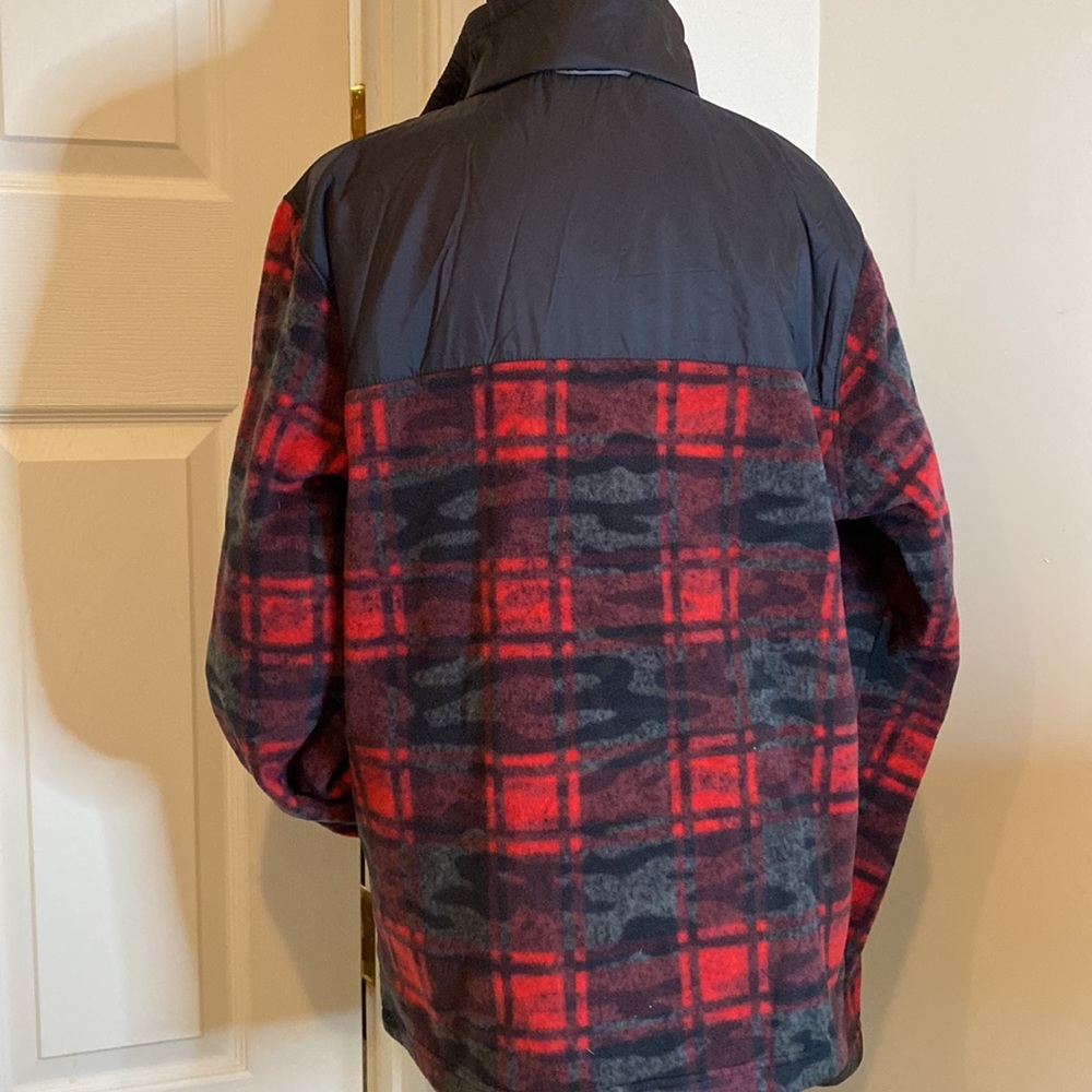 Columbia Fleece Jacket - Red and Black Buffalo Check - Picture 2 of 3